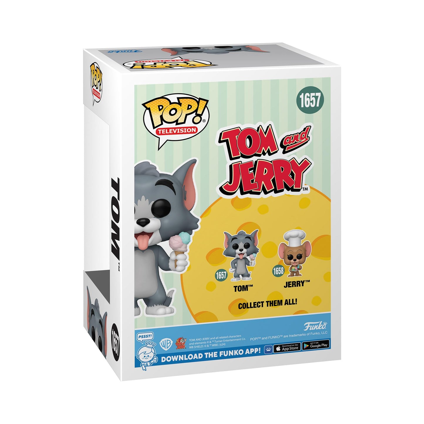 Funko Pop TV: Tom and Jerry - Tom - Collectable Vinyl Figure - Gift Idea - Official Merchandise - Toys for Kids & Adults - Cartoon/Animation Fans…