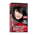 Revlon Colorsilk Beautiful Color Permanent Hair Color, Long-Lasting High-Definition Color, Shine & Silky Softness with 100% Gray Coverage, Ammonia