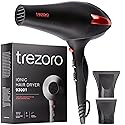 TREZORO Professional Blow Dryer for Women - Ionic Hair Dryer 2000W for Salon & Personal Use - Powerful, Fast & Quiet Drying for Curly Hair, Unwanted