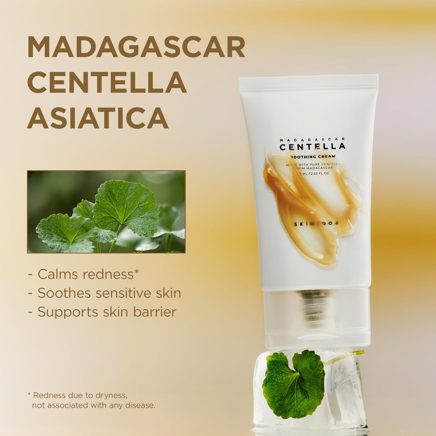 SKIN1004 Centella Soothing Cream, Face Moisturizer with Centella Asiatica, Korean Centella Moisturizer Cream for Soothing & Skin Barrier Support, Cica Beauty and Personal Care SKIN1004