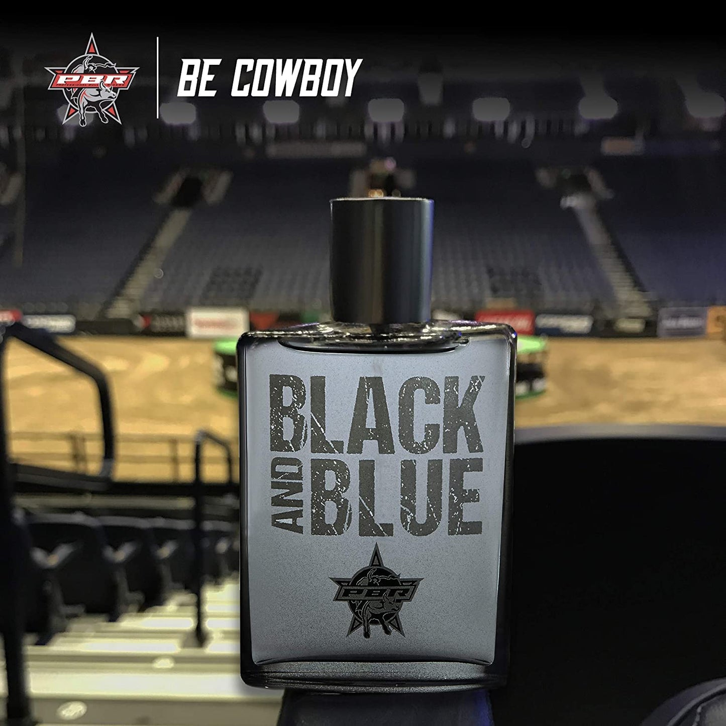 Tru Western PBR Black and Blue Men's Cologne, 3.4 fl oz (100 ml) - Crisp, Fresh, Spirited