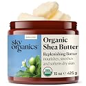 Sky Organics - Organic Shea Butter, 15 oz - Nourishes, Soothes, and Softens Dry Skin - Raw & Unrefined - Essential Fatty Acids & Antioxidants