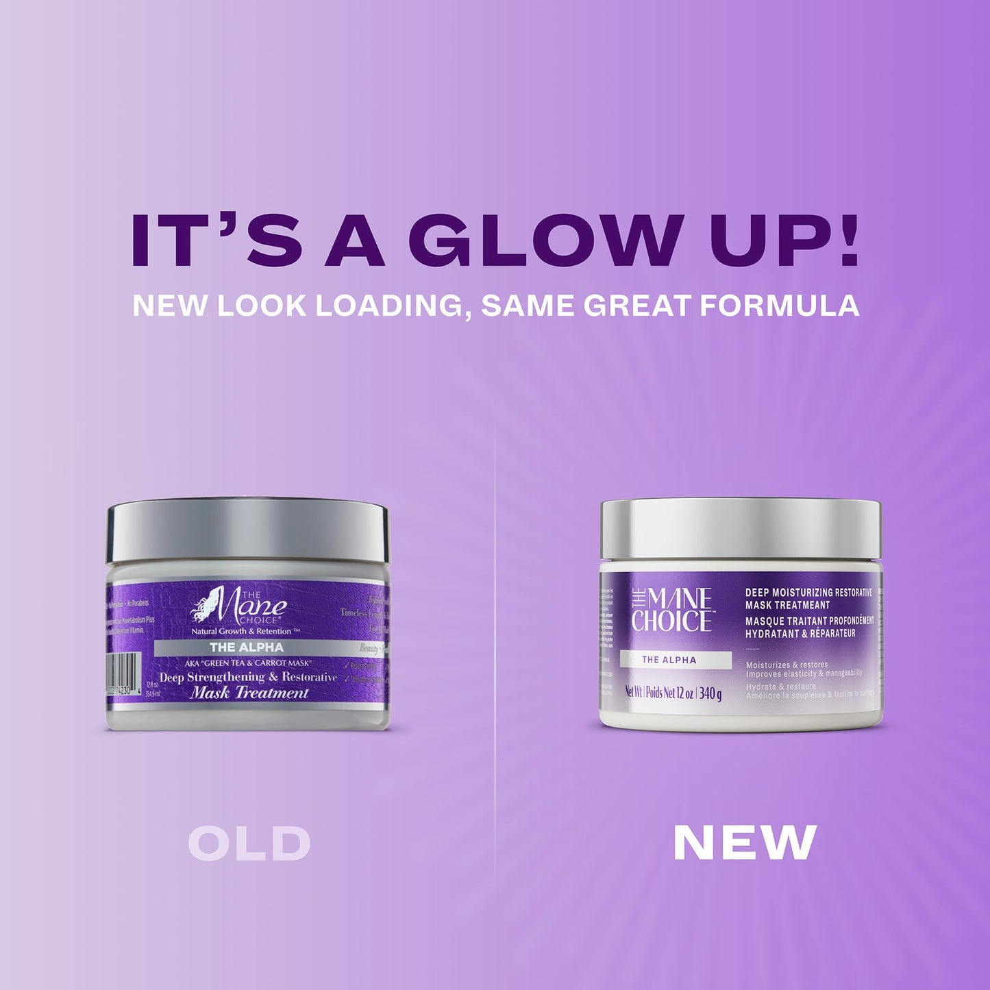 The Mane Choice The Alpha Hair Mask, Green Tea & Carrot Mask Treatment, 12 oz, Deep Moisturizing & Restorative, Anti Frizz, Helps Restore Dry