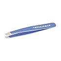 Tweezerman Mini Slant Tweezer - Tweezers for Eyebrows, Travel Tweezers for Eyebrows, Facial Hair (Granite Sky)