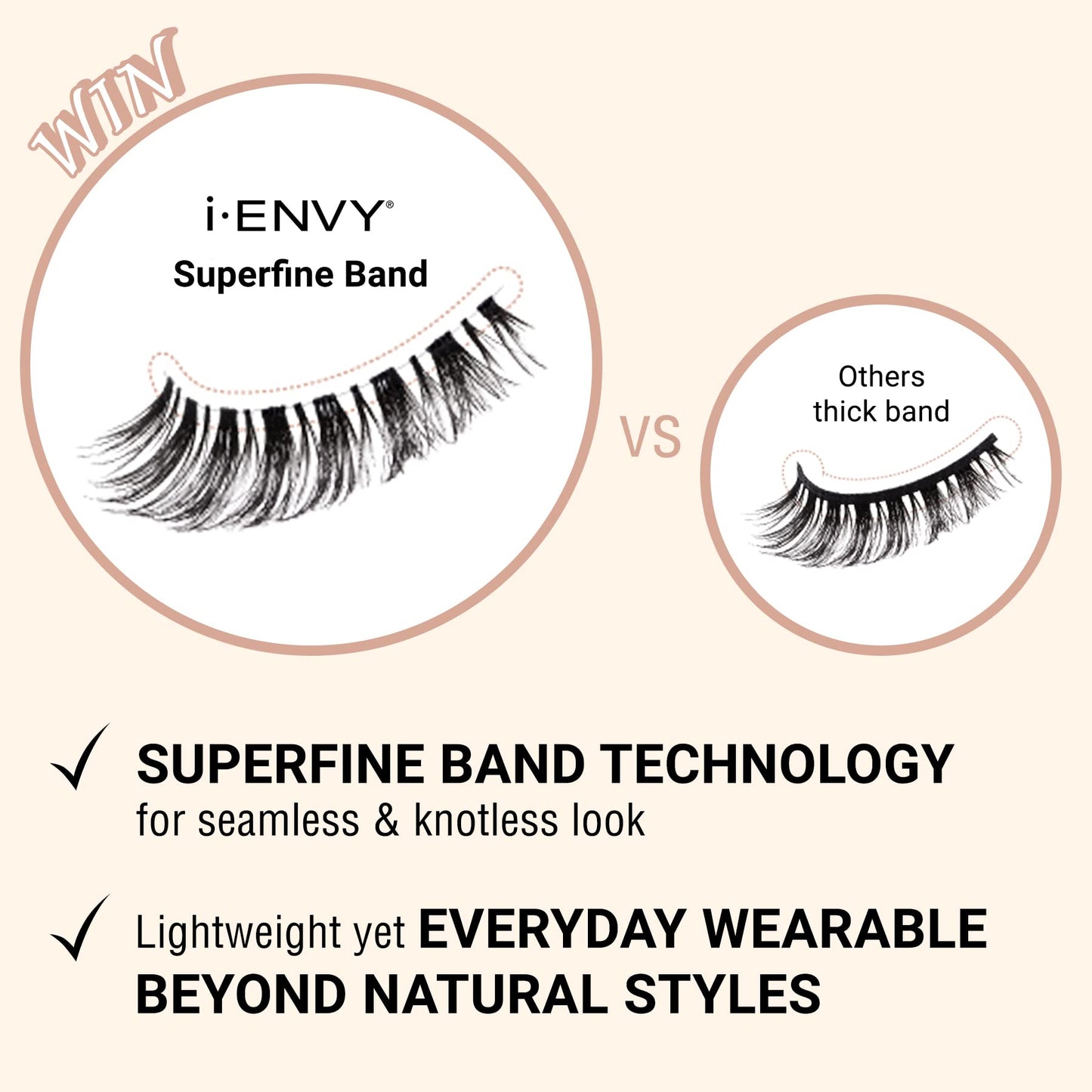 i-ENVY False Lashes Bare Beyond Natural Eyelashes Lightweight Fake Lashes (4)