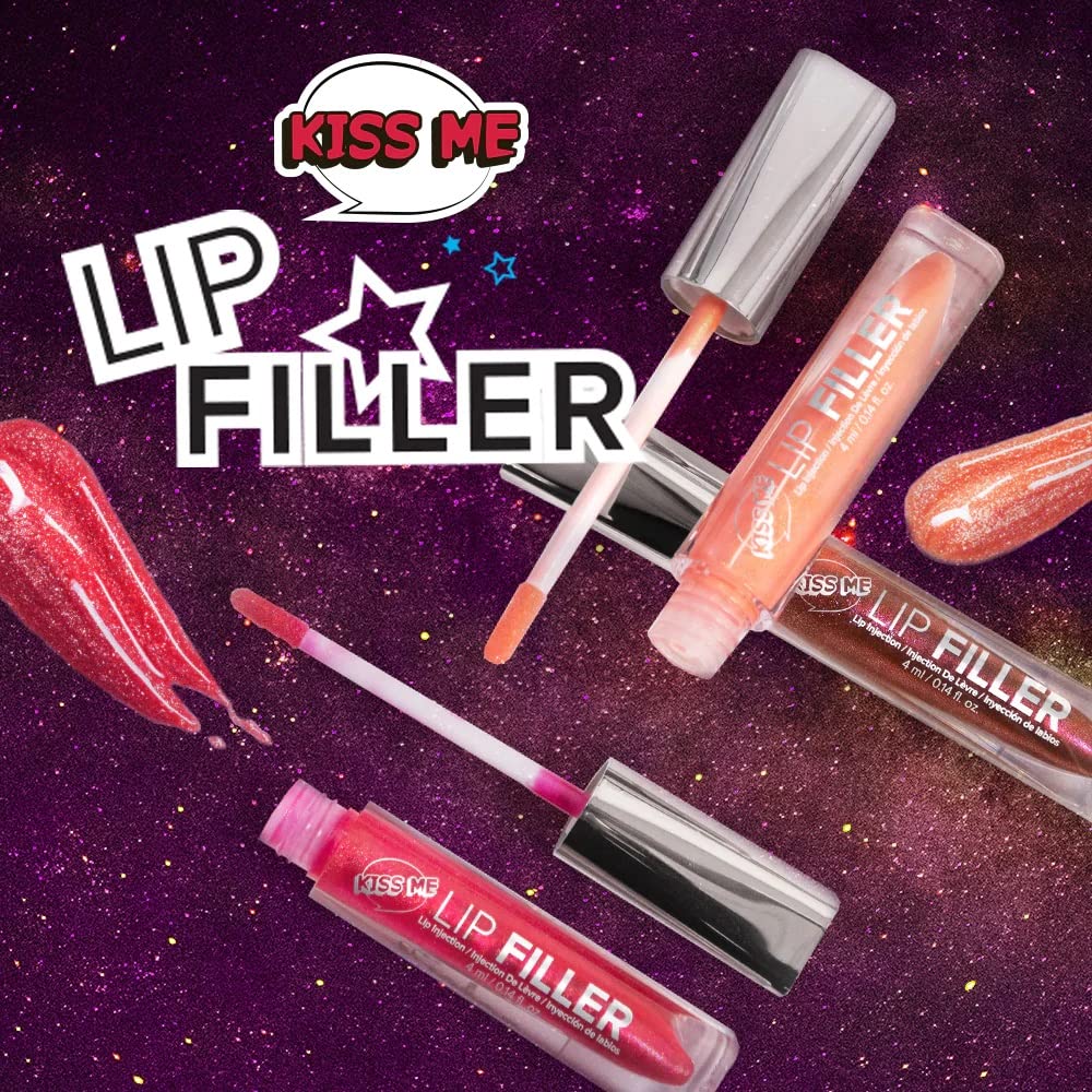 Sistar KISS ME Lip Filler Plumping Lip Gloss Hydrating High Shine Ultra Glitter Shimmering 2.5 mL / 0.09 fl. oz. (Rome)