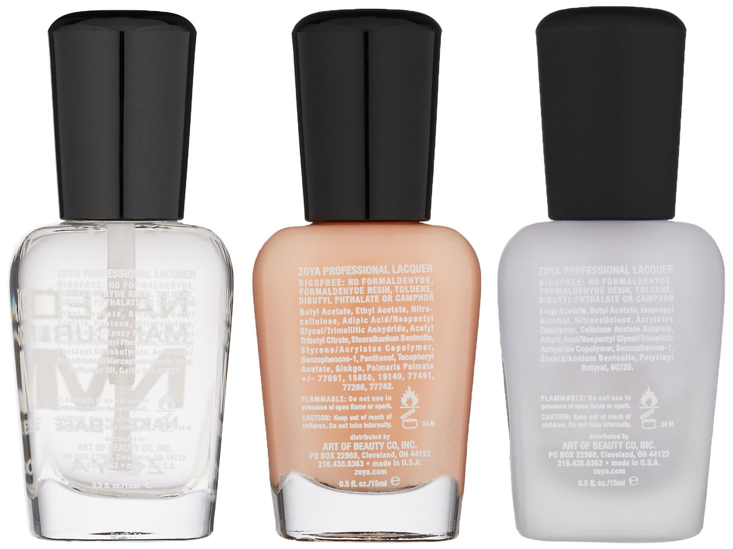 ZOYA Men's Starter Manicure Kit, 0.5 Fl Oz (Pack of 3)