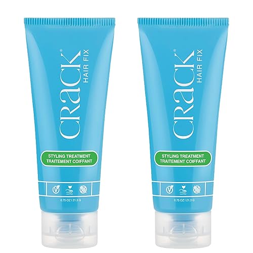 Crack HAIR FIX Trial and Travel Size Styling Creme - Multi-Tasking, Anti-Frizz, Leave-In Styling Aid With Protection from Humidity, Chlorine, Heat