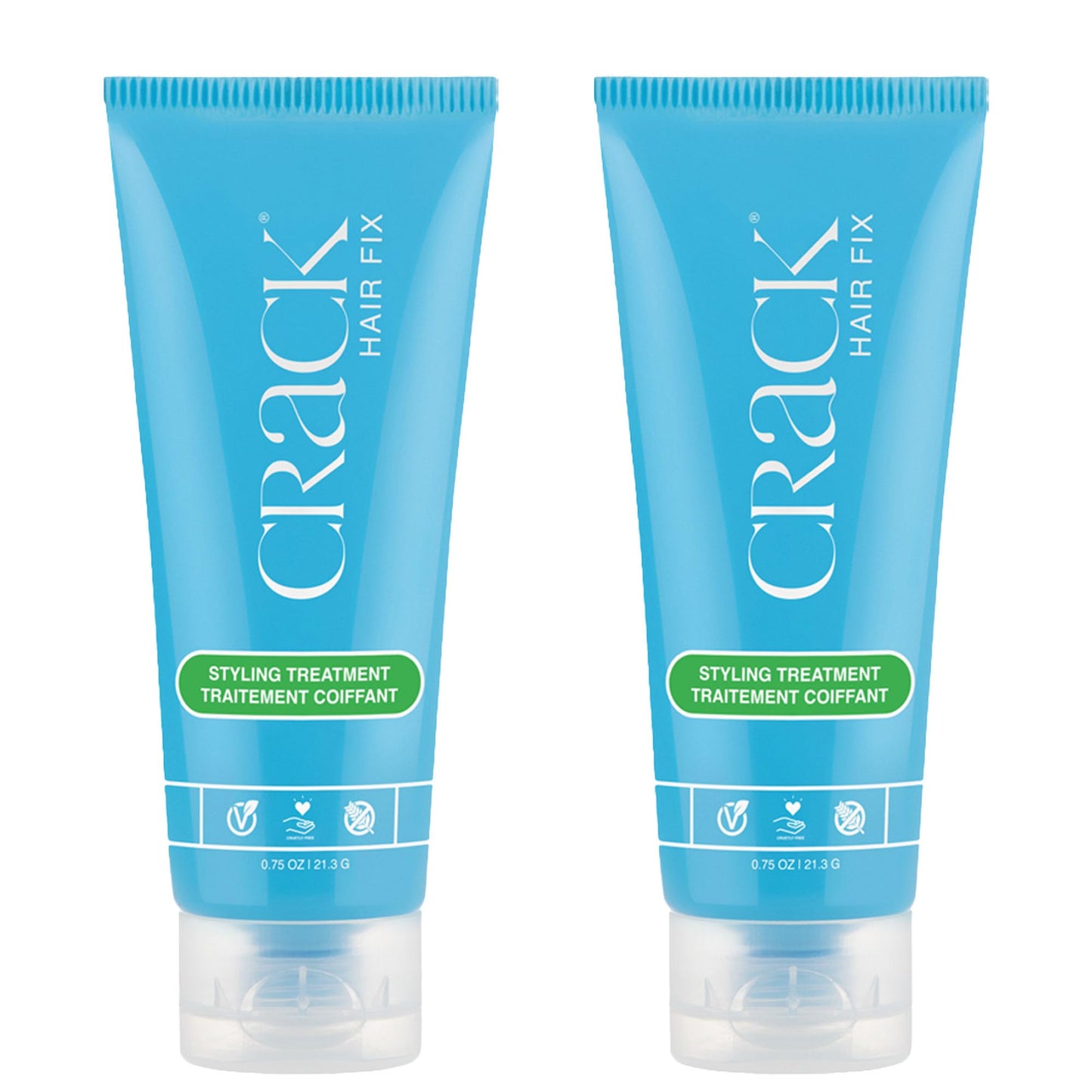 Crack HAIR FIX Trial and Travel Size Styling Creme - Multi-Tasking, Anti-Frizz, Leave-In Styling Aid With Protection from Humidity, Chlorine, Heat