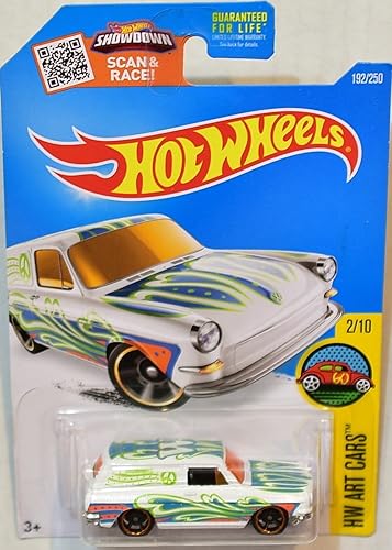 Hot Wheels 2016 H.W. Art Cars Custom ’69 Volkswagen Squareback Kmart Exclusive Recolor White 192/250