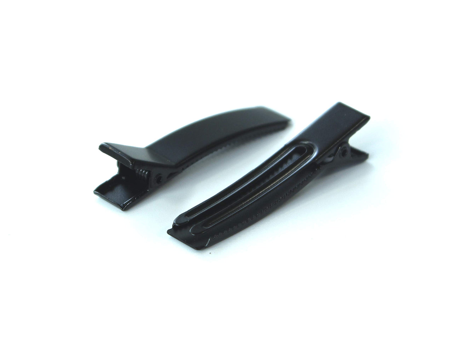 25pcs Hair Clip for DIY 50MM Black Alligator Clips with Double Pronge