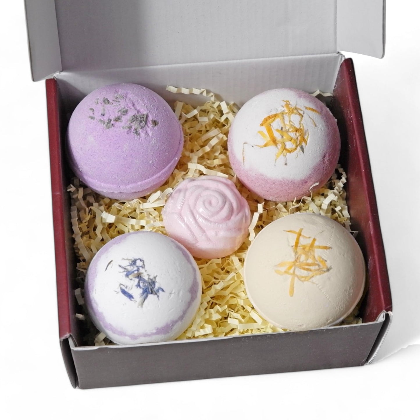 Handmade Bath Bombs Gift Set 5pcs, Scented with Essential Oils, Gift for Women