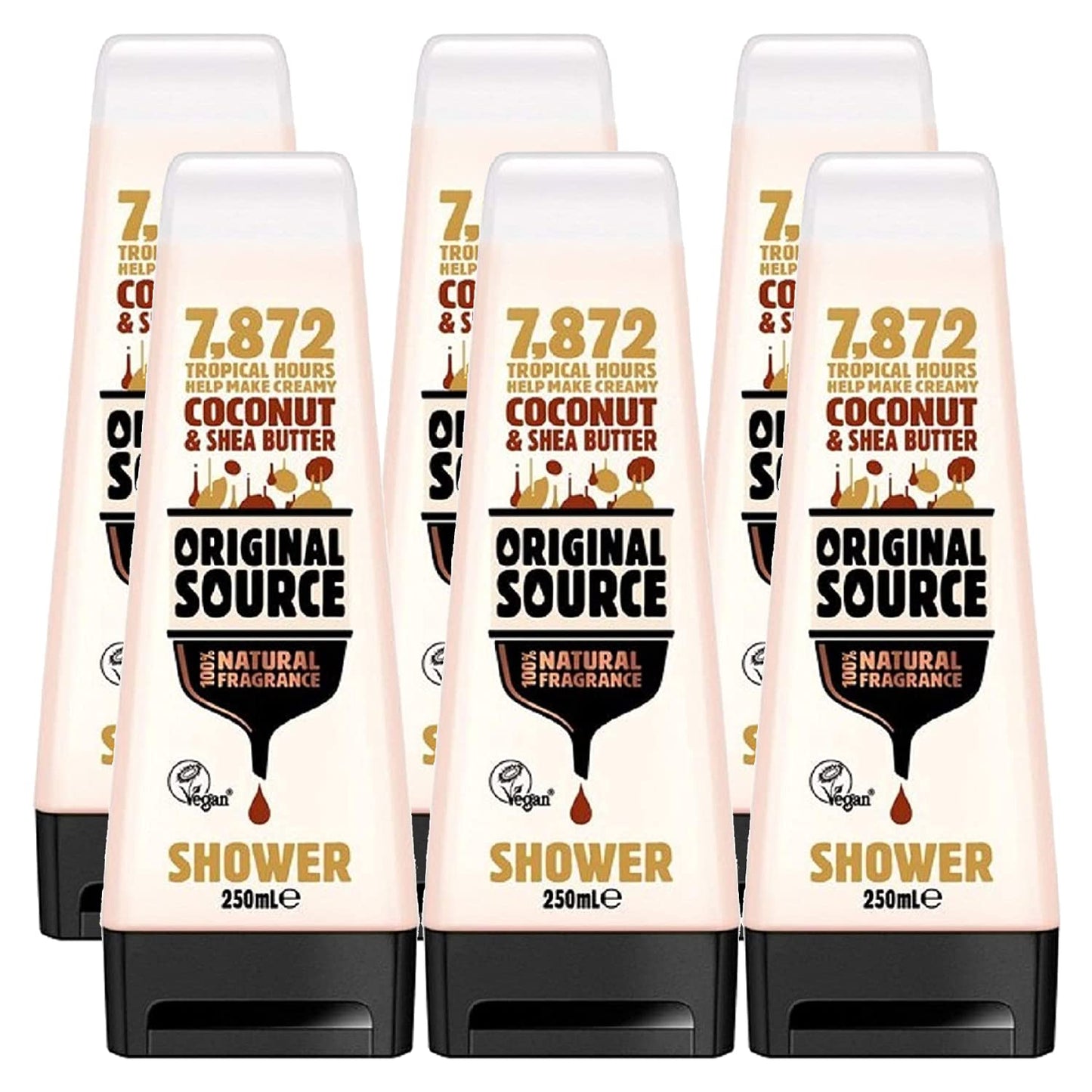Original Source Moisturising Coconut & Shea Butter Shower Gel 250ml (PACK OF 6)