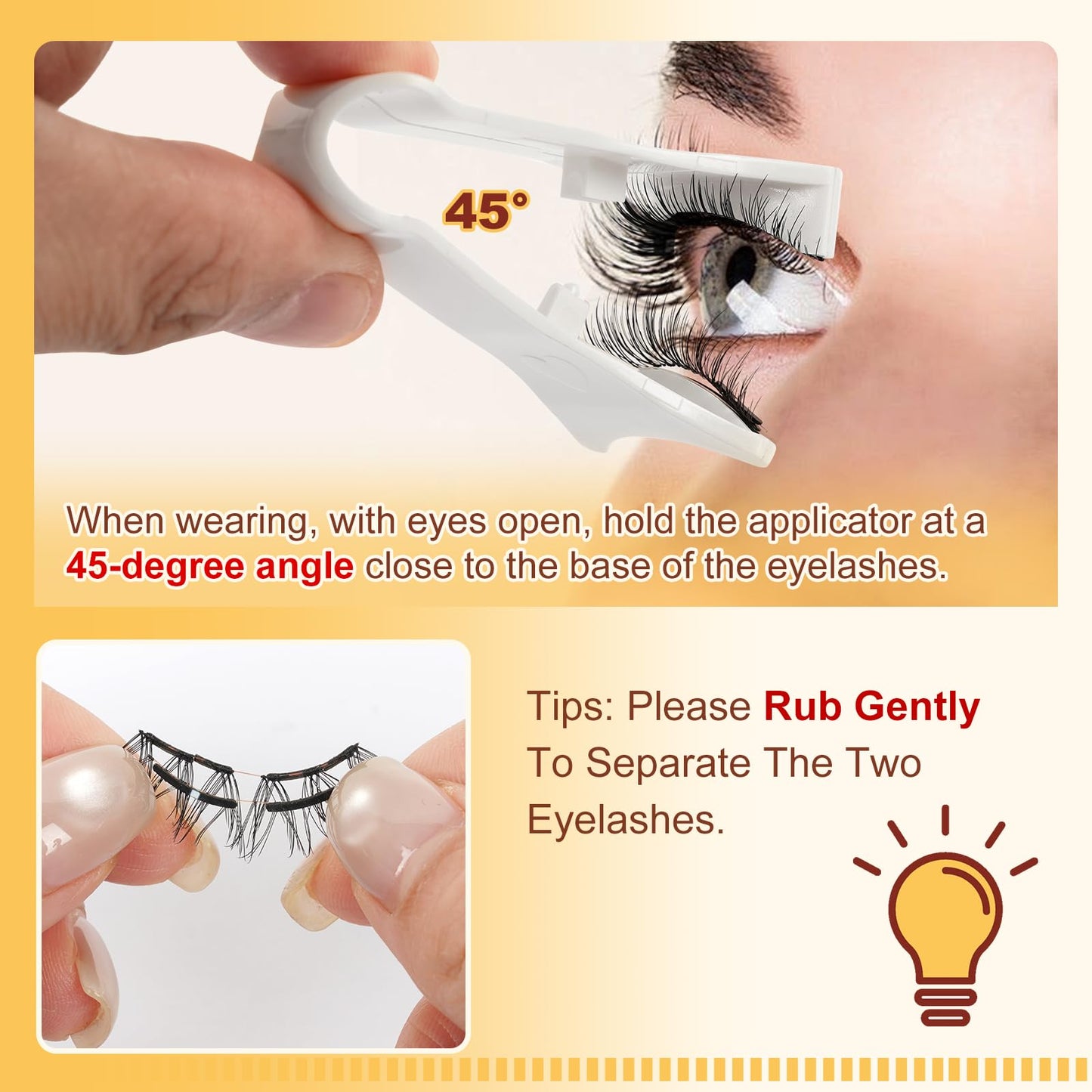 QUEWEL Magnetic-Eyelashes with Applicator, Upgrade 1 Pair Soft Magnetic Lashes, No Glue Needed Reusable Magnetic Eyelashes So Soft and Suitable Beauty and Personal Care QUEWEL