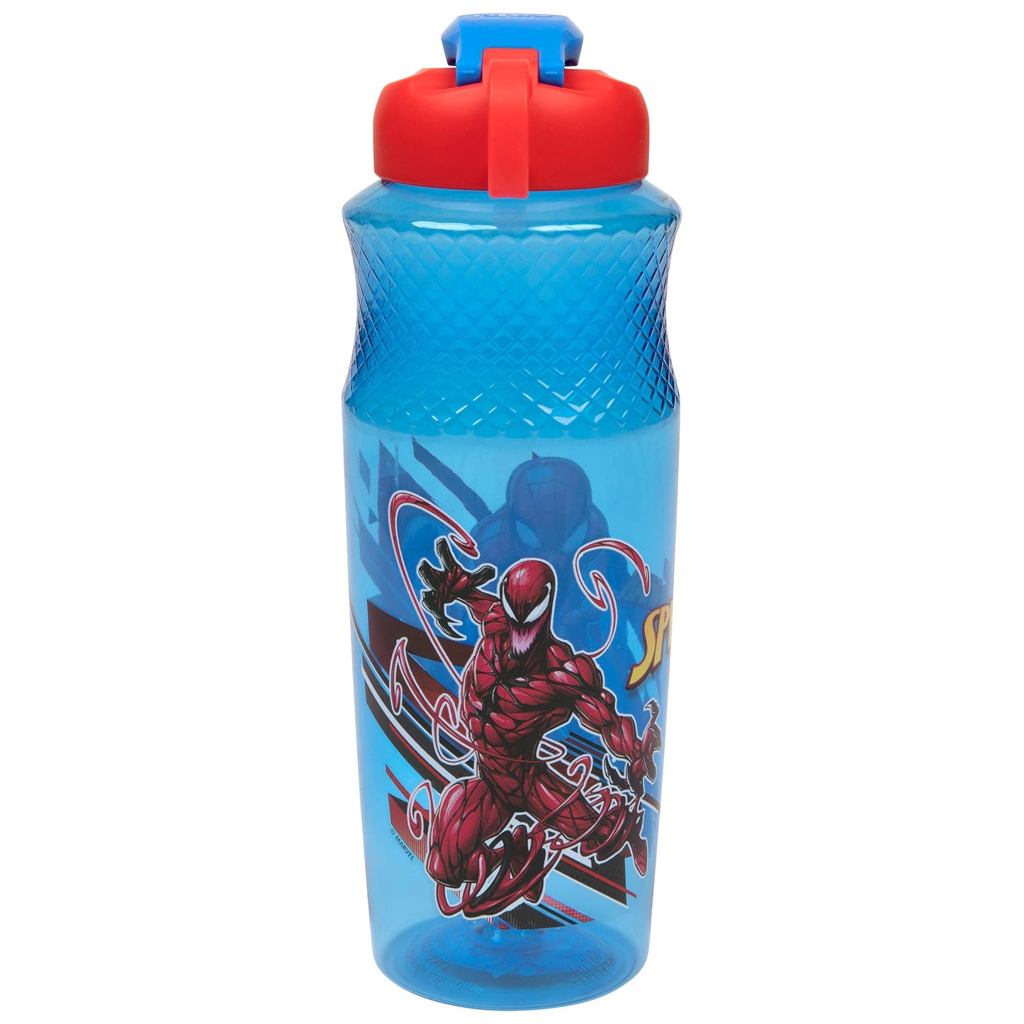 United Pacific Designs Spider-Man Character 30oz Sullivan Water Bottle, Blue,Red