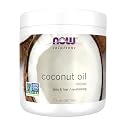 NOW Foods Solutions, Coconut Oil, Naturally Revitalizing for Skin and Hair, Conditioning Moisturizer, 7-Ounce