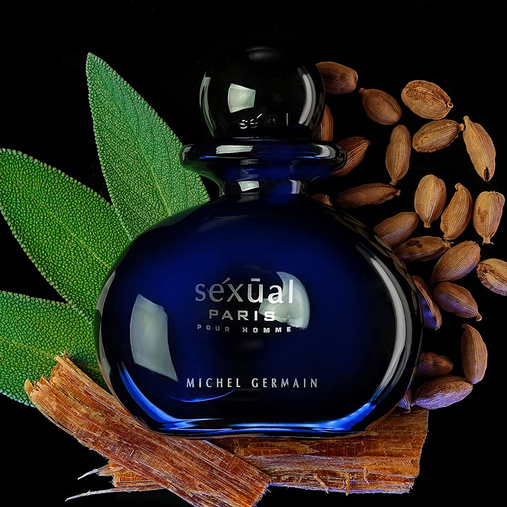 Michel Germain Sexual Paris Pour Homme Eau de Toilette Spray Cologne, Top Notes of Cardamom, Chardonnay Mandarin, Sage, Warm & Tempting Gift for Men Beauty & Personal Care Michel Germain