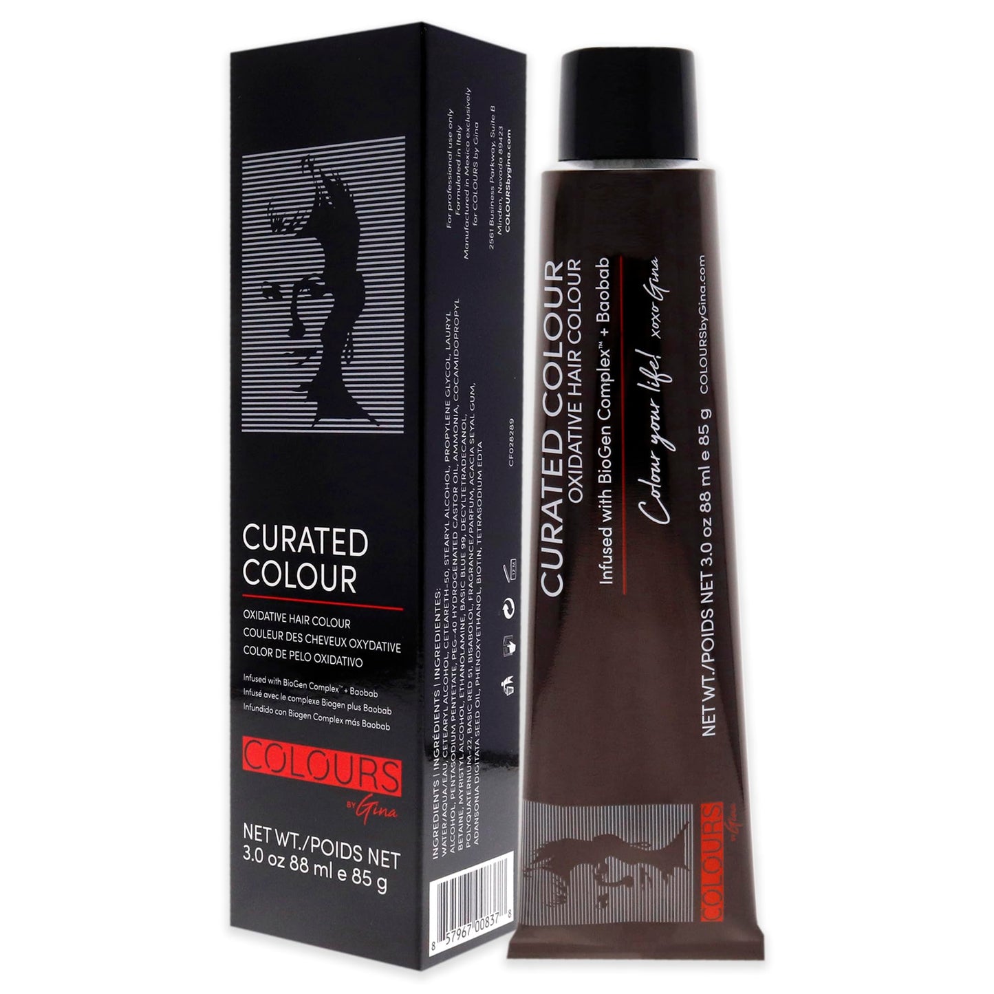 Colours By Gina Curated Colour - 0.22-VV Pure Violet Mixer by Colours By Gina for Unisex - 3 oz Hair Color