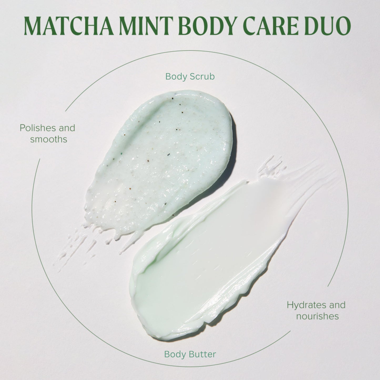 Tea Tree Matcha Mint Body Care Duo, Body Scrub + Body Butter, For All Skin Types, Especially Dry Skin Beauty & Personal Care Tea Tree