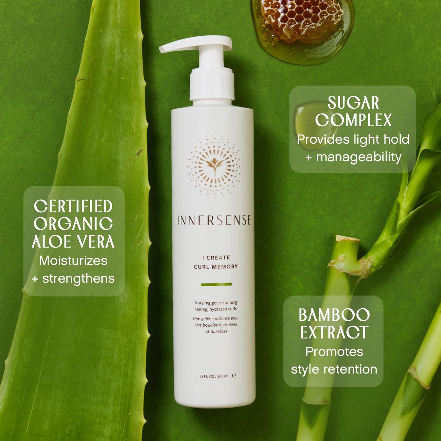 INNERSENSE Organic Beauty - I Create Curl Memory Gel | Non-Toxic, Cruelty-Free Haircare (10 oz | 295 ml)