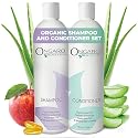 Ongaro Beauty Sulfate-Free Organic Shampoo and Conditioner Set for Women and Men, Hair Care with Aloe Vera - Cruelty-Free, Non-Toxic, Nourishing
