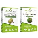 Black Hair - Henna Powder, Indigo Powder Combo Pack - 200g+200g = 400g