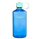 Nalgene Water Bottle - Lightweight Sustain Tritan BPA-Free Shatterproof Bottle for Backpacking, Hiking, Gym, 32 OZ, Narrow Mouth, Cornflower Blue