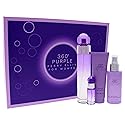 Perry Ellis 360 Purple Women 3.4oz EDP Spray, 7.5ml EDP Mini Spray, 4oz Body Mist, 3oz Shower Gel 4 Pc Gift Set