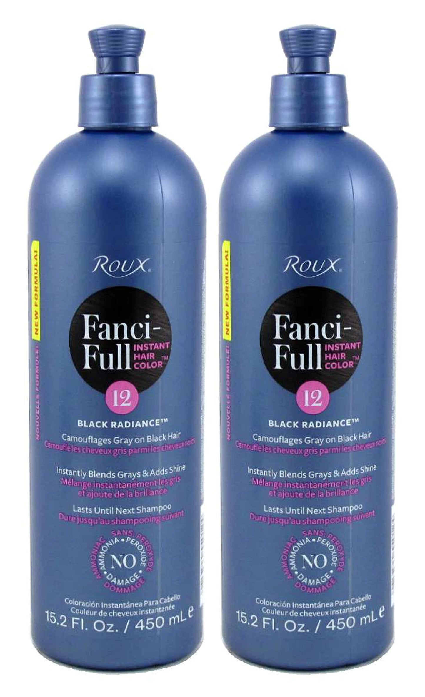 Roux Fanci-Full Rinse Instant Hair Color - 12 Black Radiance Hair Color Unisex 15.2 oz