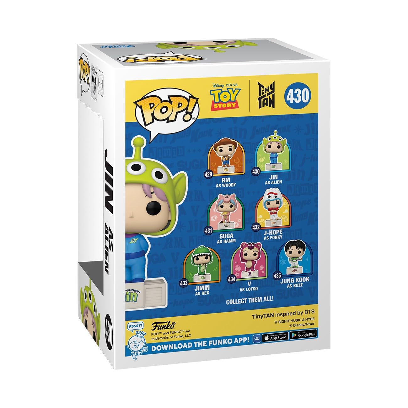 Funko Pop! Rocks: Toy Story x Tiny TAN - Jin as Alien