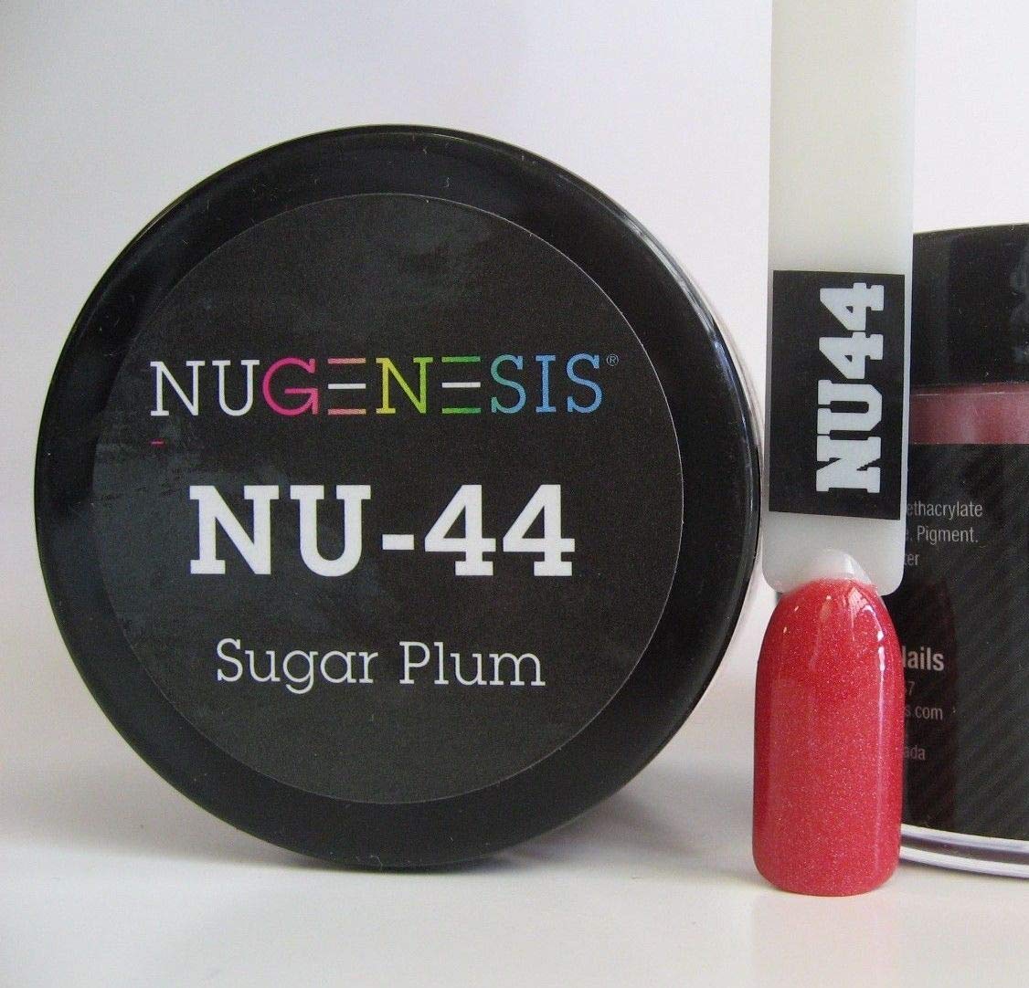 NuGenesis Nail Dipping Powder Color 1.5oz/43g Jar - (NU44 SUGAR PLUM) Beauty & Personal Care Nugenesis