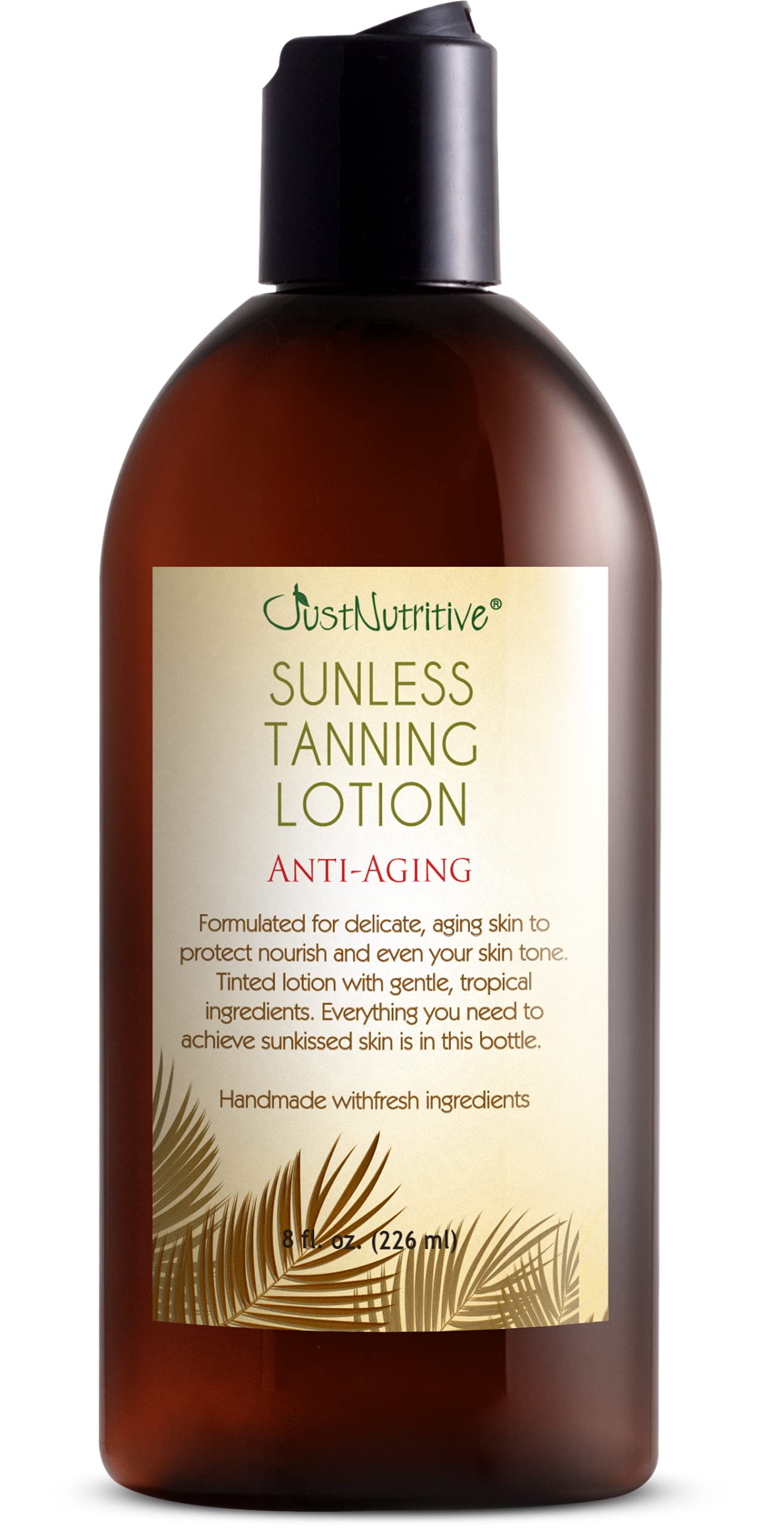Sunless Tanning Lotion | Anti-Aging Self-Tanner | Body Tanning | Sun Kiss Glow Bronze Finish | Bronzer Lotion For All Skin Types | Just Nutritive | 8