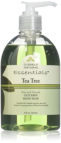 Clearly Natural Essentials Tea Tree Liquid Glycerine Soap, 12 Ounce (Pack of 2)