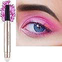 Daeuwiutr Pink Eyeshadow Stick, Cream Smooth Shimmer hot pink light palette Eye shadow Pencil Hypoallergenic Waterproof Long Lasting Eye shadow