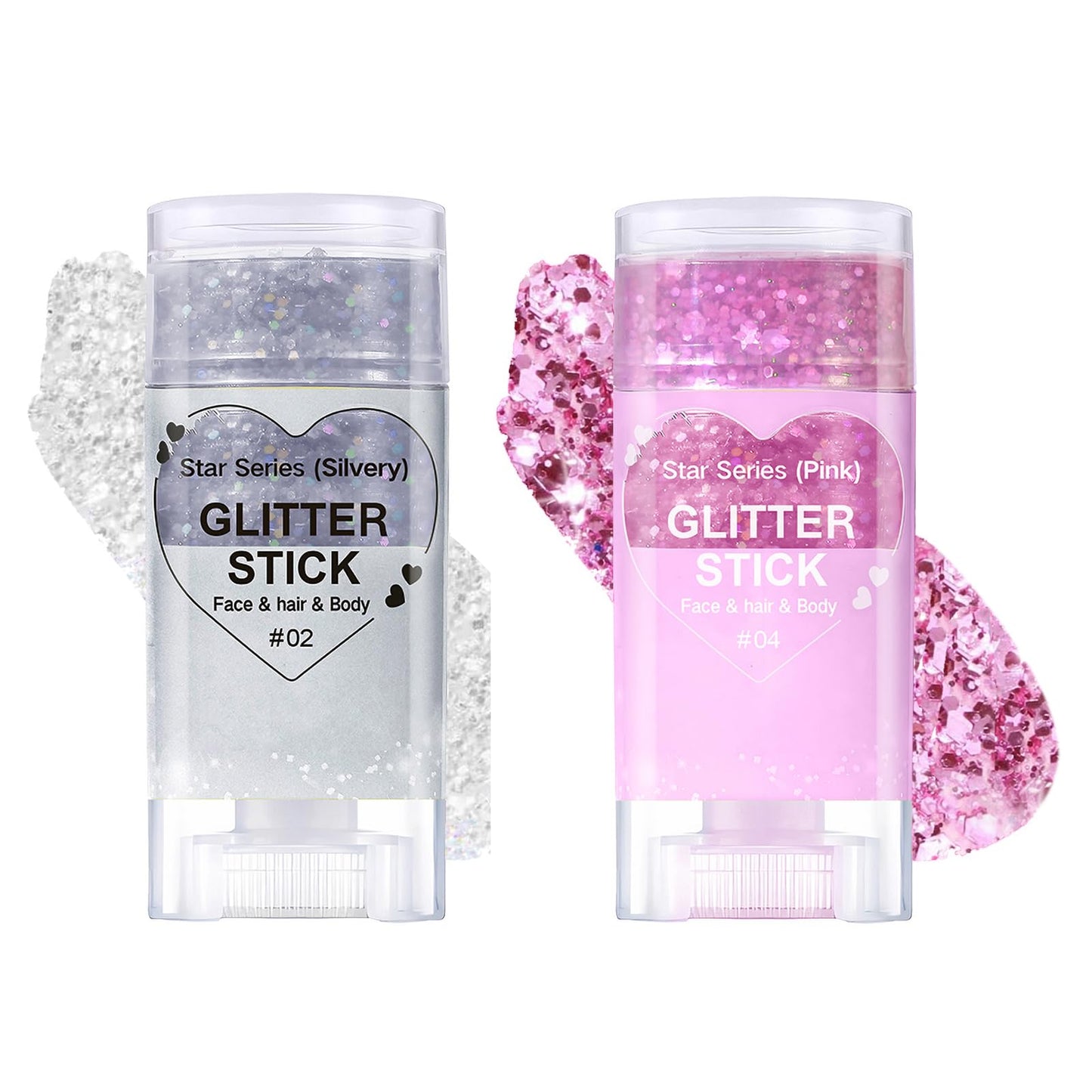 Body Glitter Stick,Mardi Gras Accessories,Sparkling Face Hair Glitter,Mermaid Sequins Chunky Glitter Face Paint,Singer Concert Outfit Festival Rave