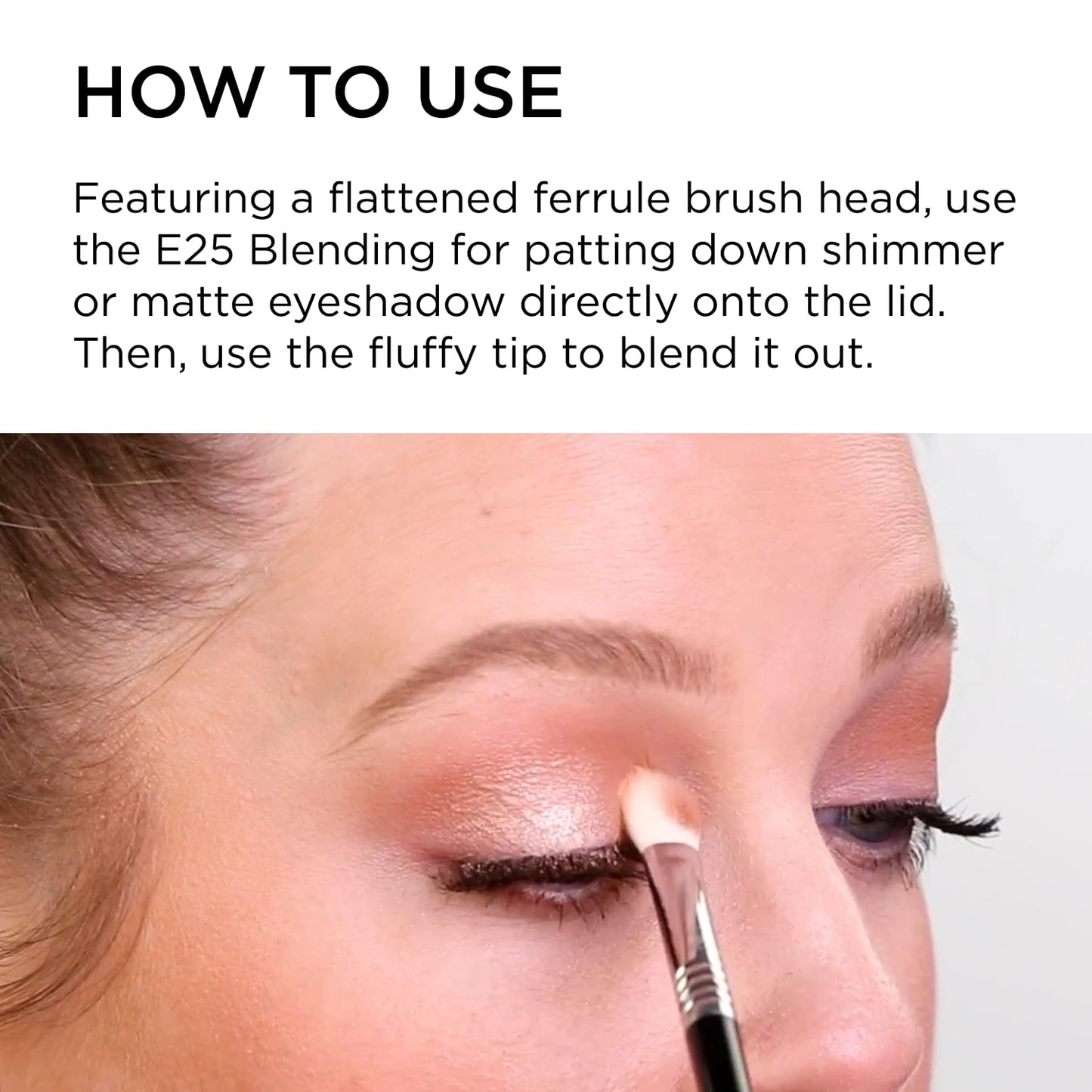Sigma Beauty Professional E25 Eyeshadow Blending Brush - Professional Eyeshadow Brush for Seamless Eyeshadow Blending, Softens Dramatic Edges & Harsh