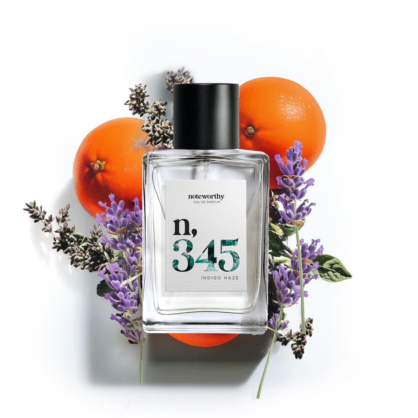 Noteworthy n,345 Indigo Haze Eau De Parfum - Blood Orange, Lavender, Patchouli | Sophisticated, Warm Fragrance for Any Occasion | Long-lasting Unisex Beauty & Personal Care Noteworthy