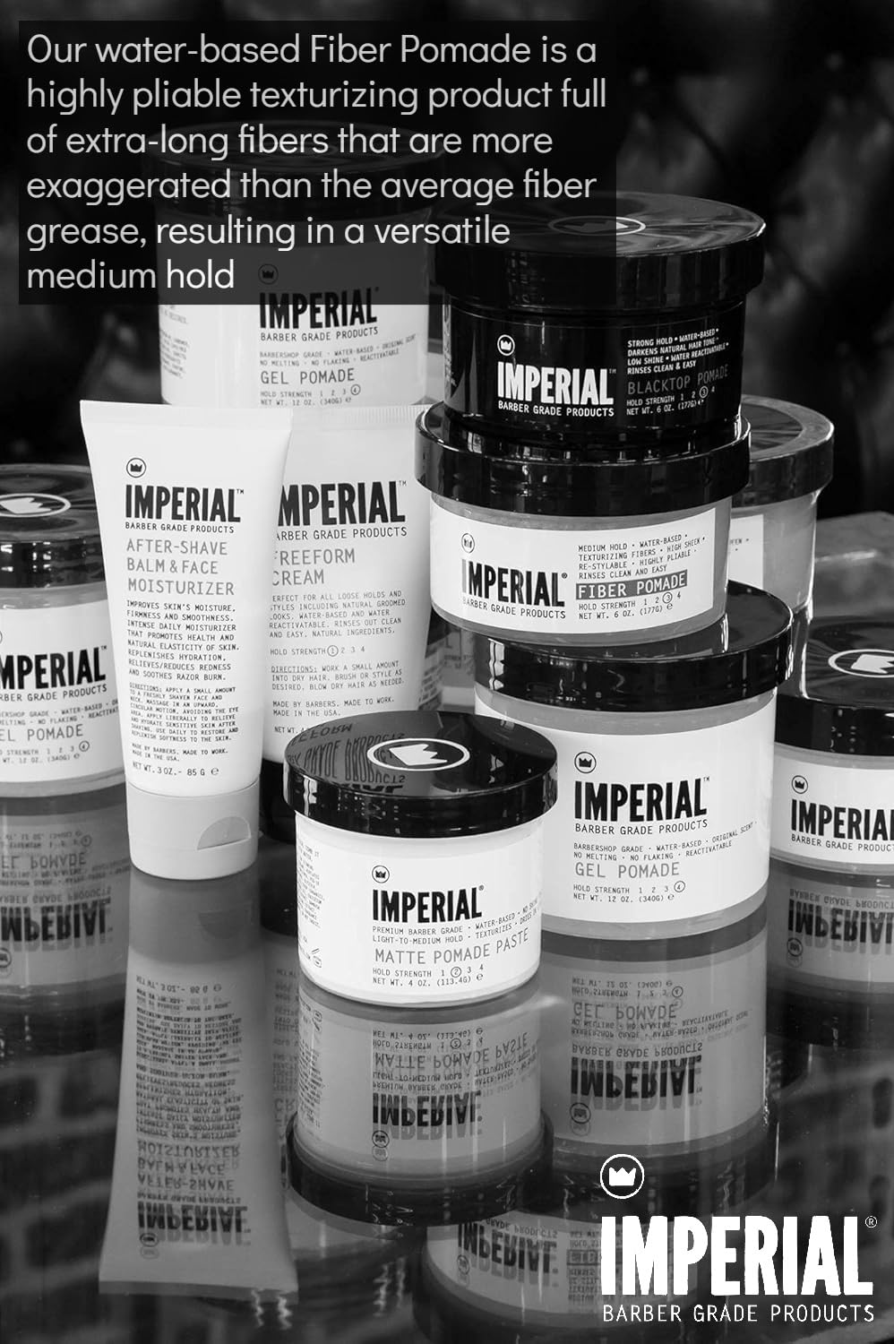 Imperial Barber Pomade, Fiber, 2 oz.