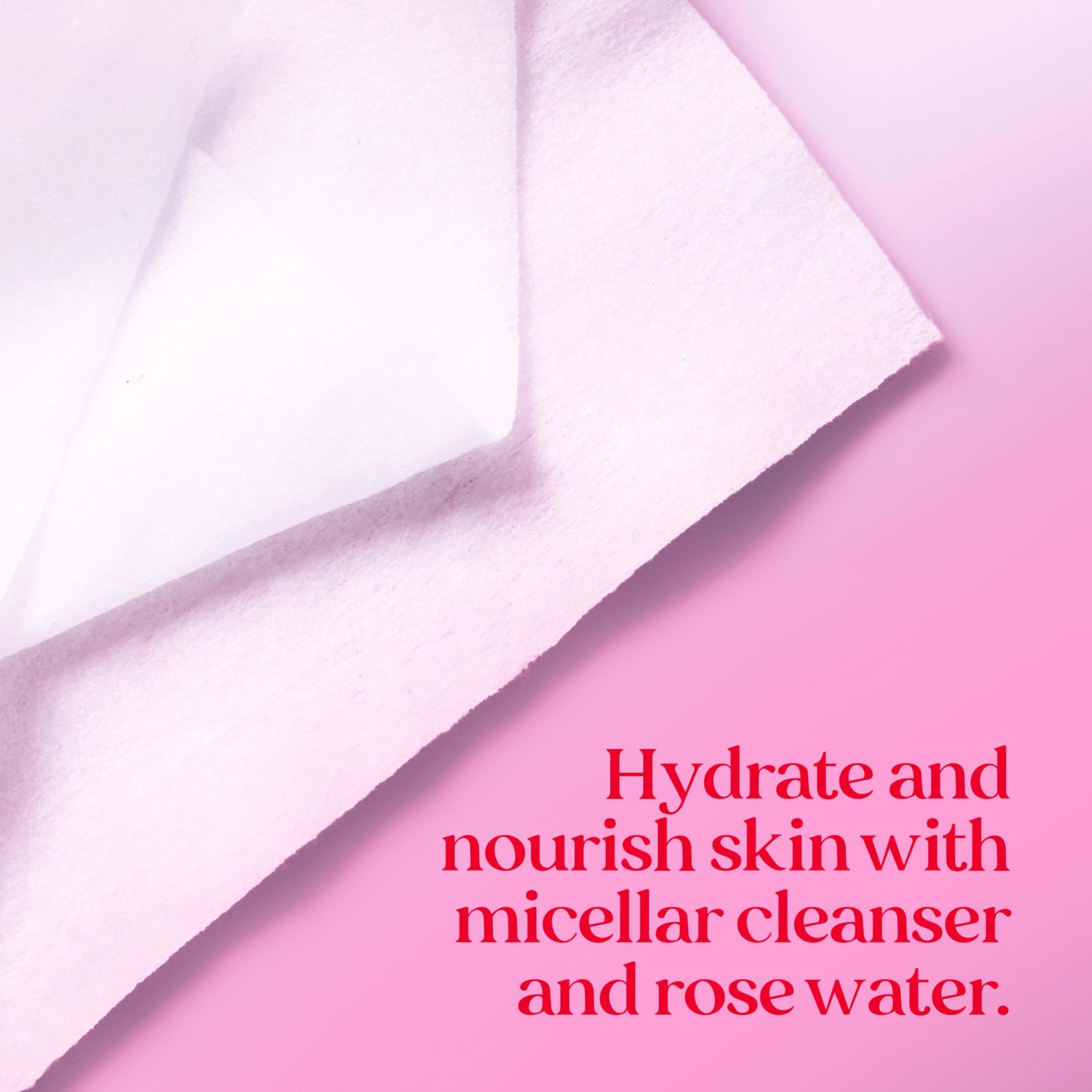 Burt’s Bees Micellar Rose Water Facial Towelettes, 100% Plant Based Cloth; 99% Natural Origin; Remove Makeup, Cleanse, Hydrate; No Greasy, Oily