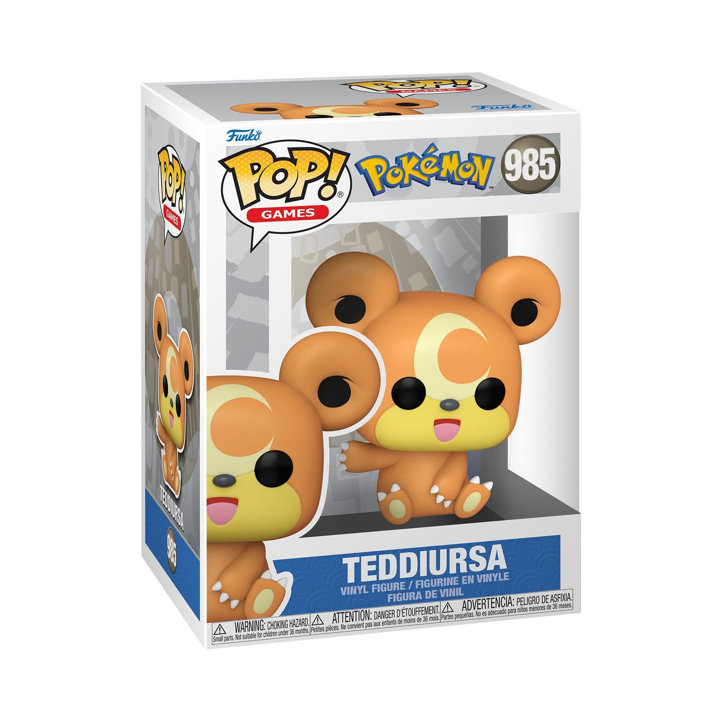 Funko Pop! Games: Pokemon - Teddiursa - Collectible Vinyl Figure - Gift Idea - Official Products - Toys for Children and Adults - Video Games Fans