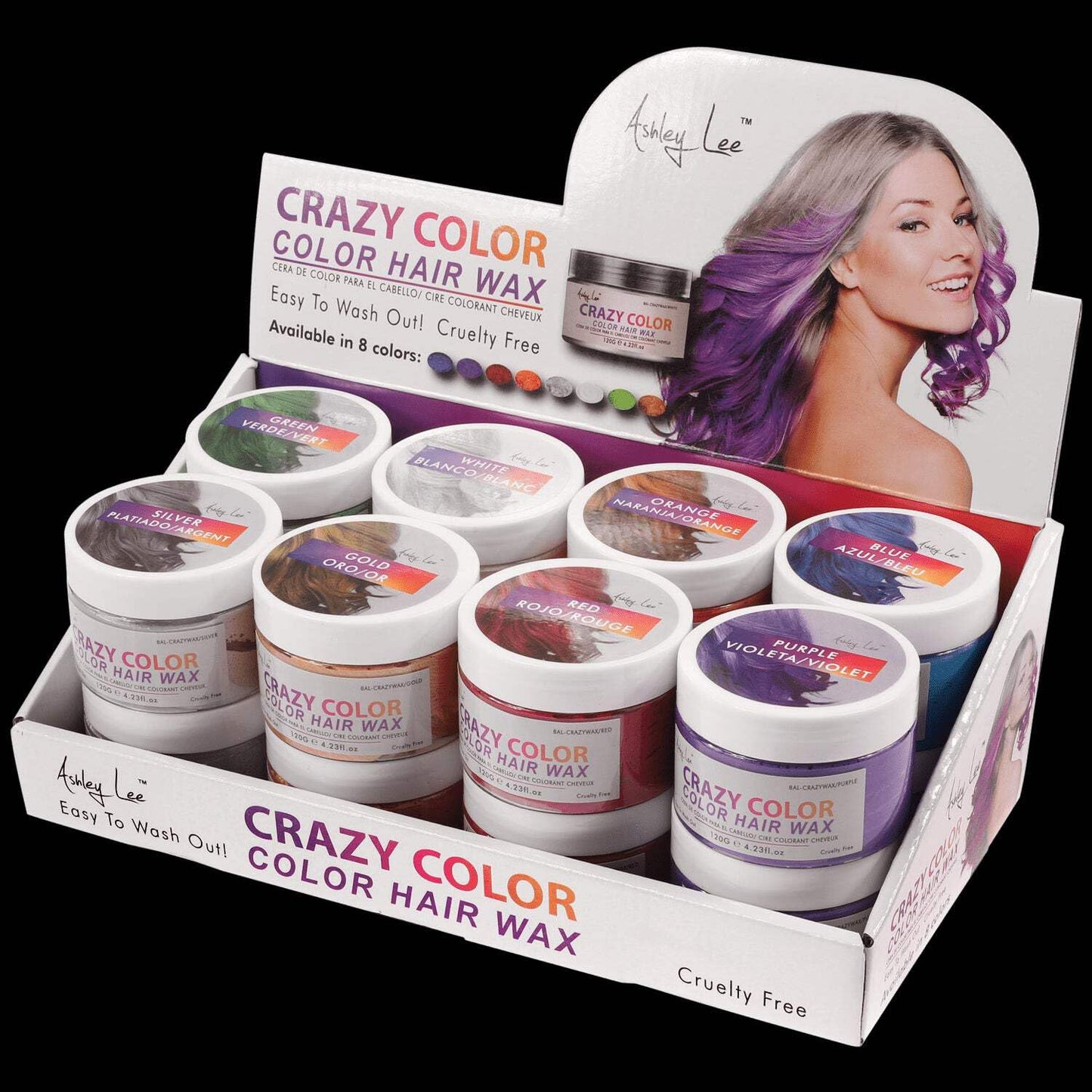 Unisex DIY Hair Color Wax Mud Dye Cream Temporary Modeling 9 Colors waterproof 120G (Red)