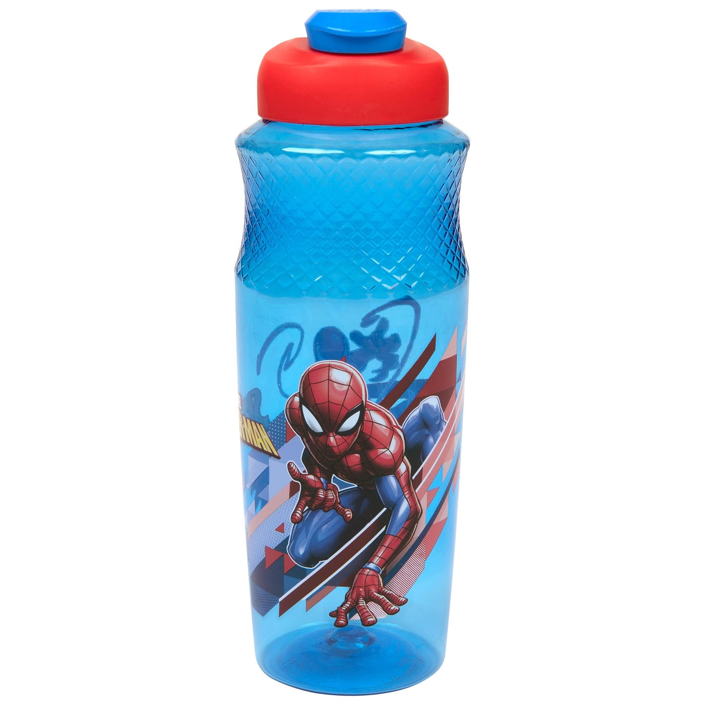 United Pacific Designs Spider-Man Character 30oz Sullivan Water Bottle, Blue,Red