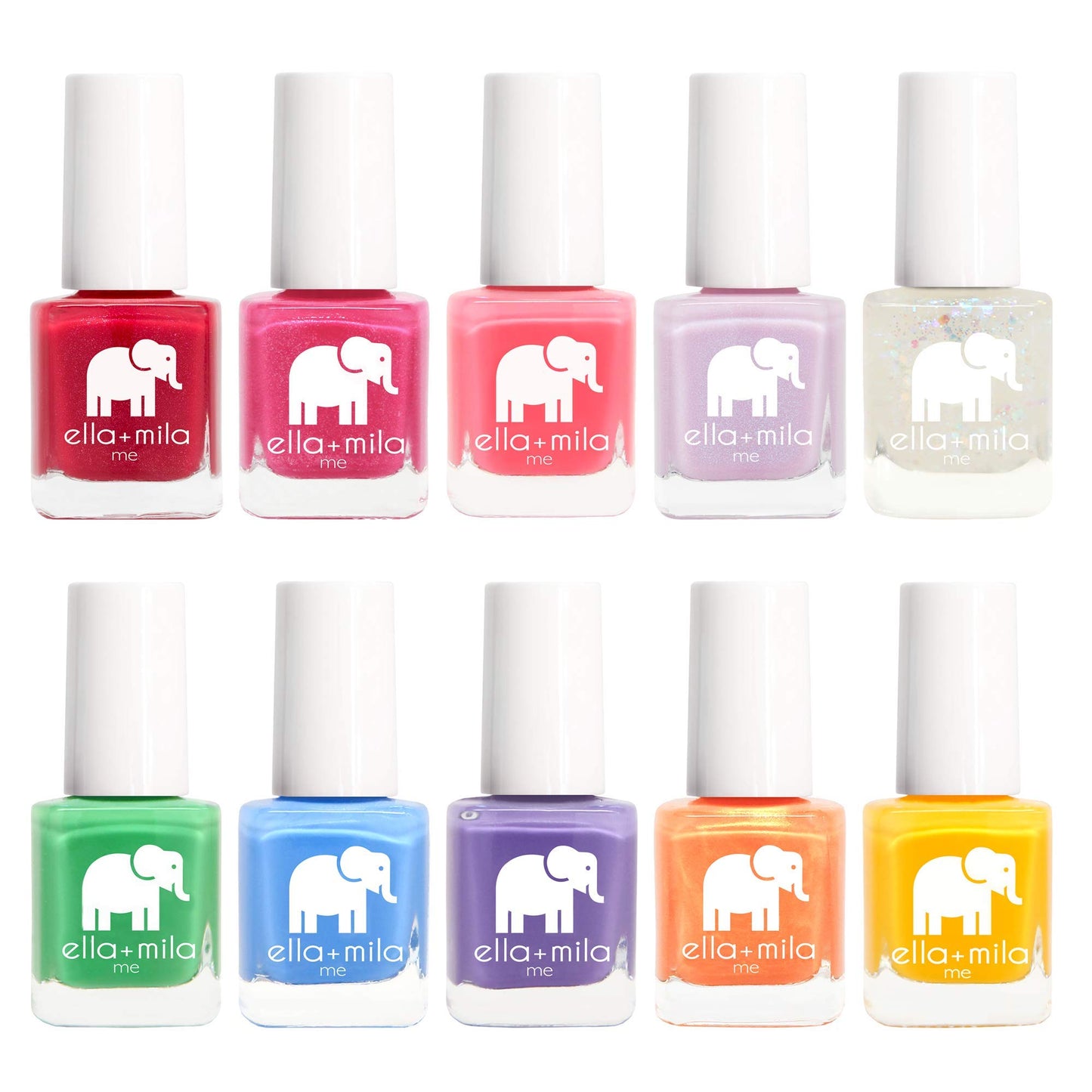 ella+mila Professional Nail Polish Set - Quick Dry Nail Polish - Long-Lasting & Chip Resistant (Me Collection - 10 Pack - 0.24 fl oz each)