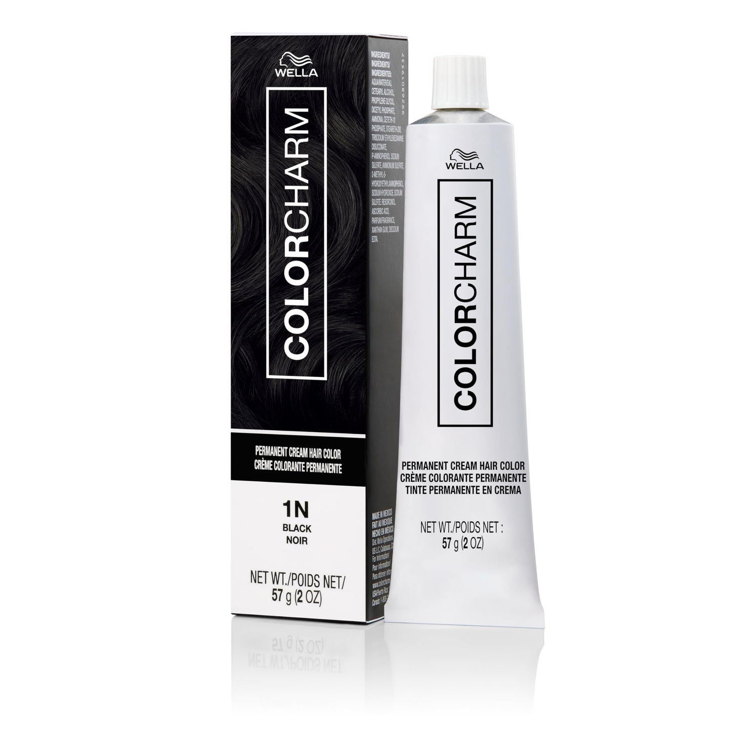COLORCHARM Permanent Cream Hair Color, 1N Black, 2 oz. Beauty and Personal Care COLORCHARM