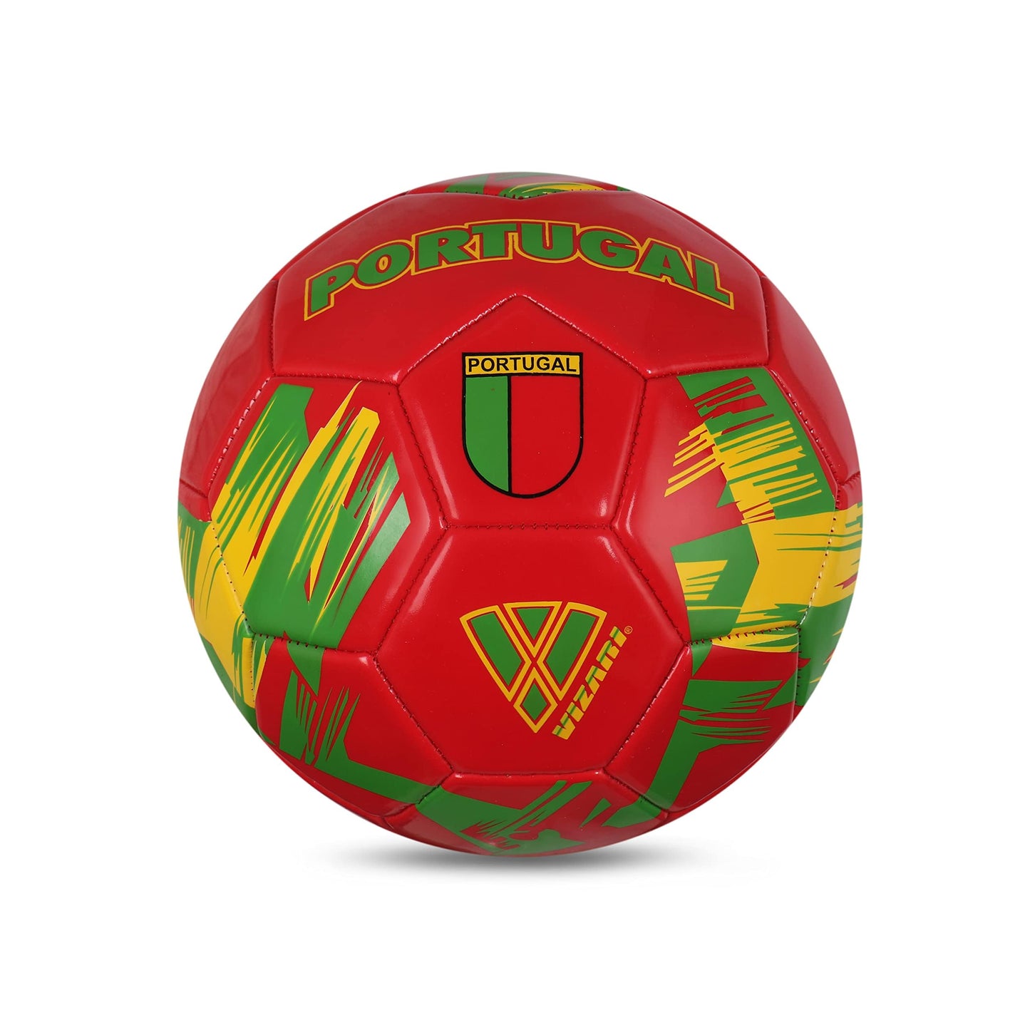 Vizari Country Soccer Ball with Long-Lasting Air Retention Bladder and Machine-Stitched Panels | Consistent Bounce for Passing and Shooting…