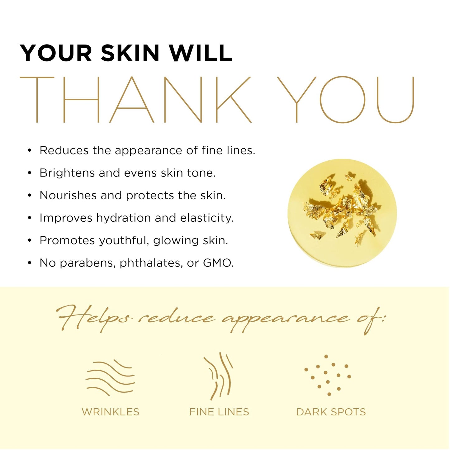Azure Cosmetics 24K Gold and Caviar Anti Aging Luxury Face Mask - Hydrating & Firming Facial Mask - Helps Reduce Wrinkles & Fine Lines -