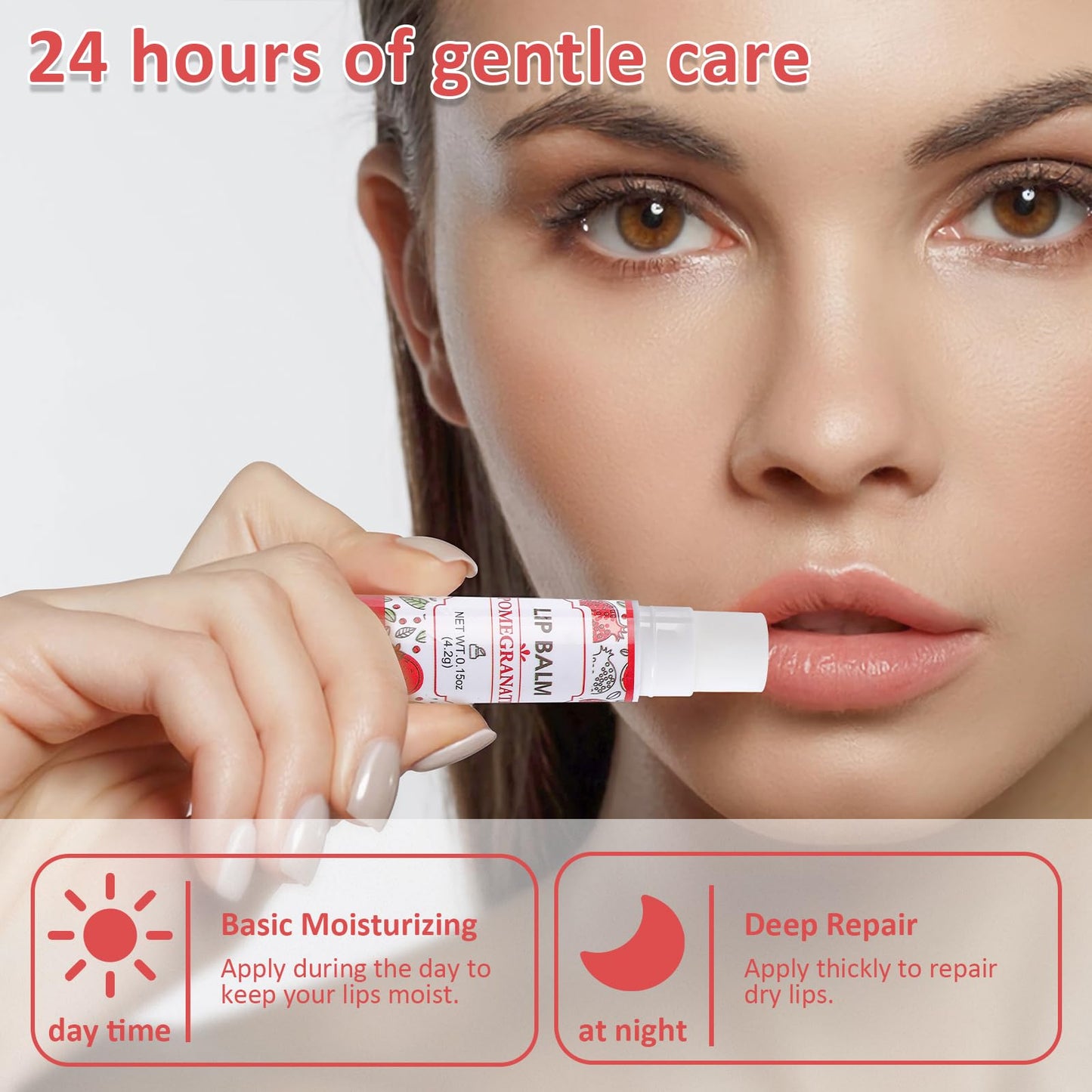 24 Pack Lip Balm,100% Natural Lip Balm Bulk with Vitamin E and Coconut Oil, Moisturizing Lip Balm for Dry Lips-8 Flavors Beauty and Personal Care VISRIE