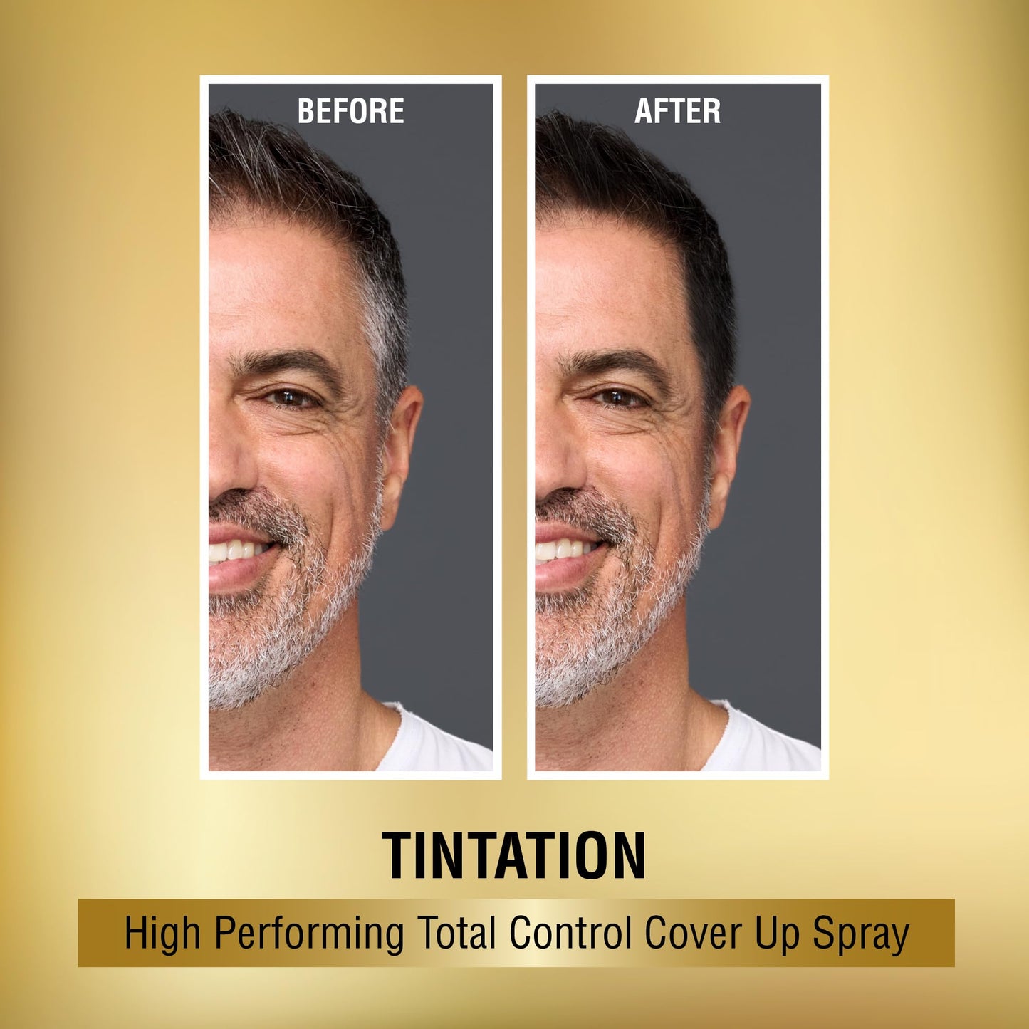 RED by Kiss 1.5OZ. Tintation Temporary Hair Color Spray, Instant Gray Root Cover Up, Water-Resistant, Smudge-Proof, Hairline & Barber Touch-Up, Quick