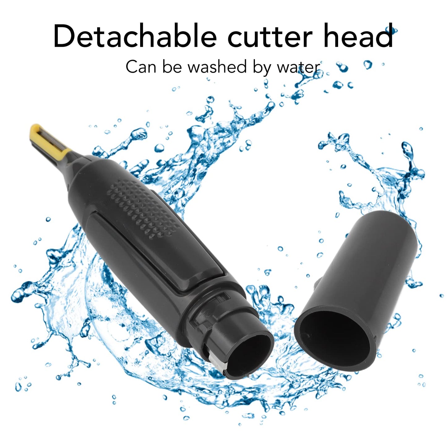 Men Electric Trimmer, Detachable Washable Cutter Head Double Blades Electric Shaver, Low Noise Hair Removal Machine Beauty and Personal Care YUYTE