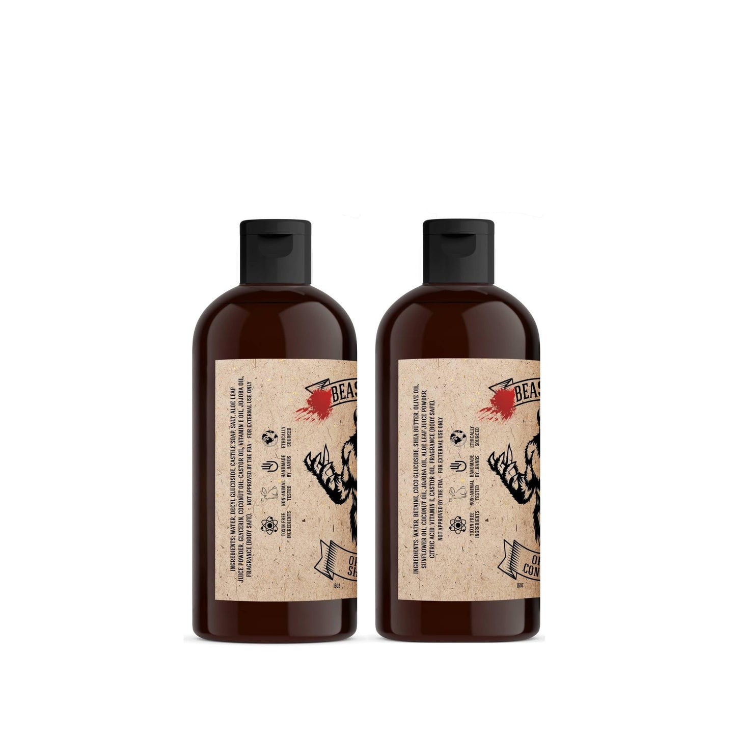 Johnny Slicks Hair Cleaning Kit - Supports Scalp & Hair Hydration - Organic Shampoo & Conditioner - Aloe, Shea Butter & Vitamin E - Original Scent - 2